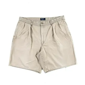 90s Polo RL Pleated Chino Shorts- 37x8.5