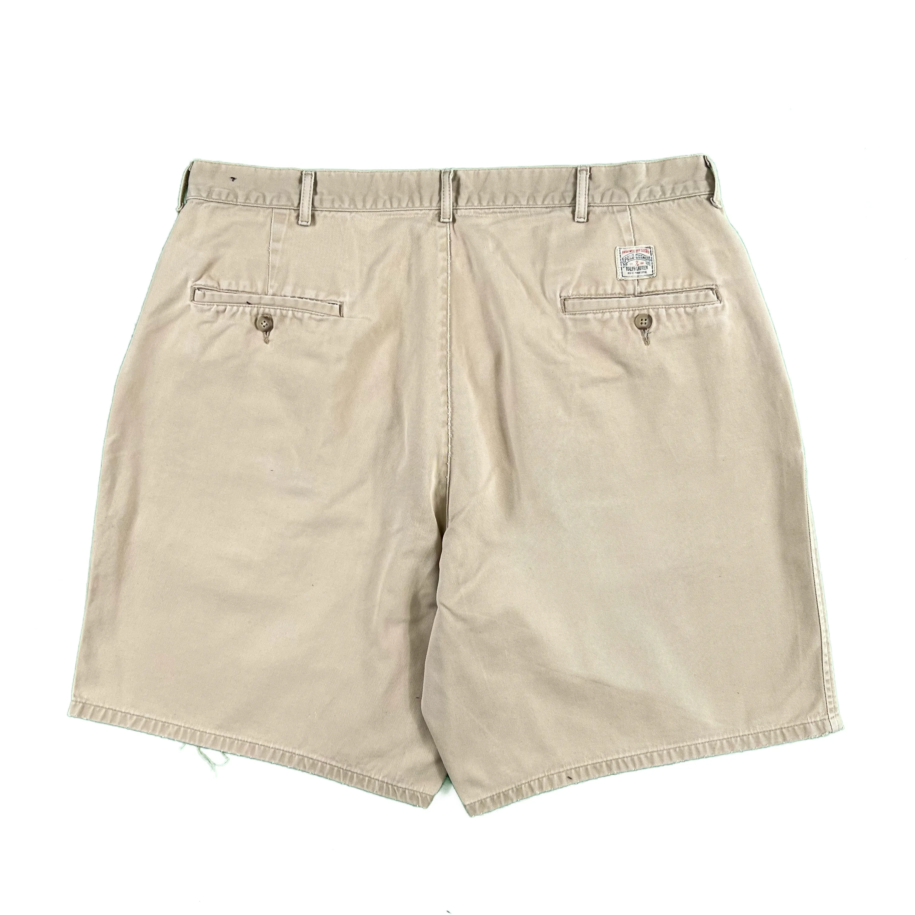 90s Polo RL Pleated Chino Shorts- 37x8.5