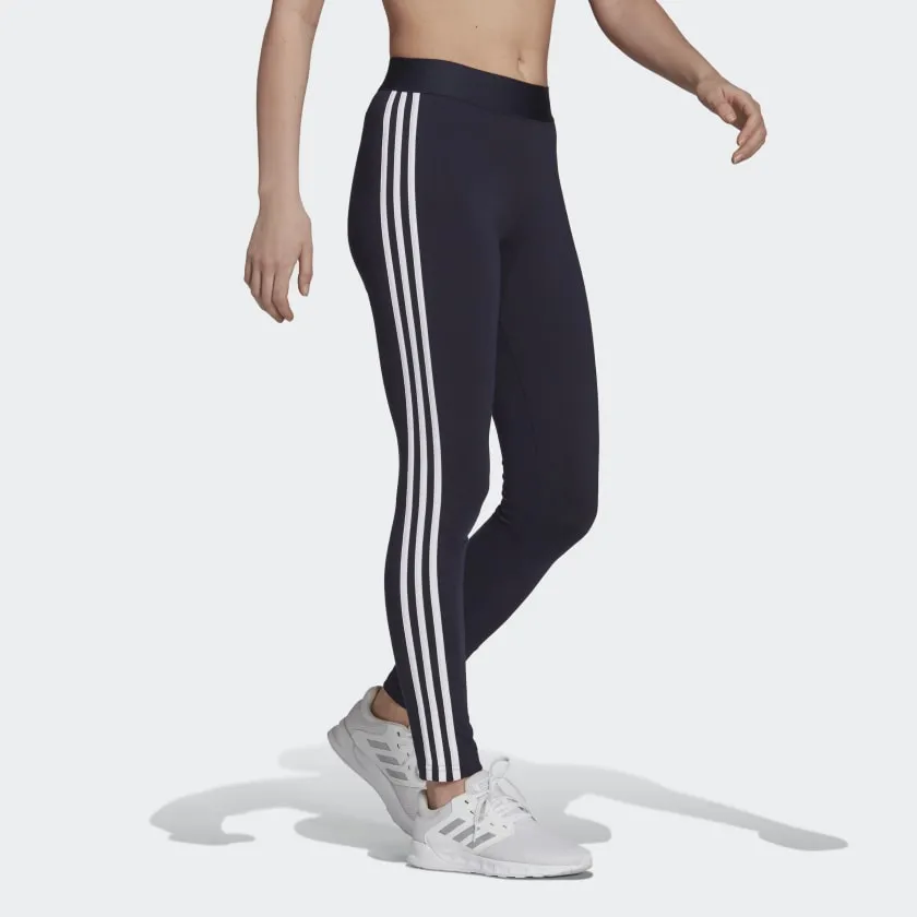 ADIDAS 3 STRIPE LEGGINGS - WOMEN - BLACK