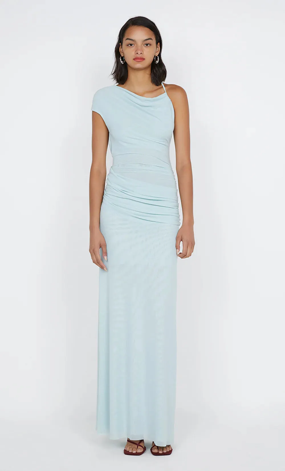 Alara Asym Dress - Ocean Mist