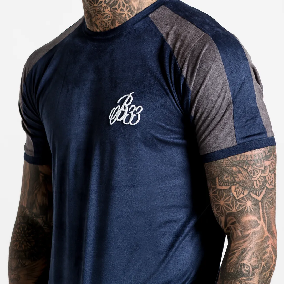 Alder Suede Tee - Navy