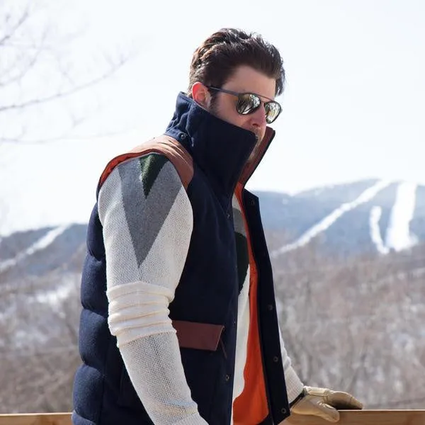 Alps & Meters Alpine Hooded Vest in Navy