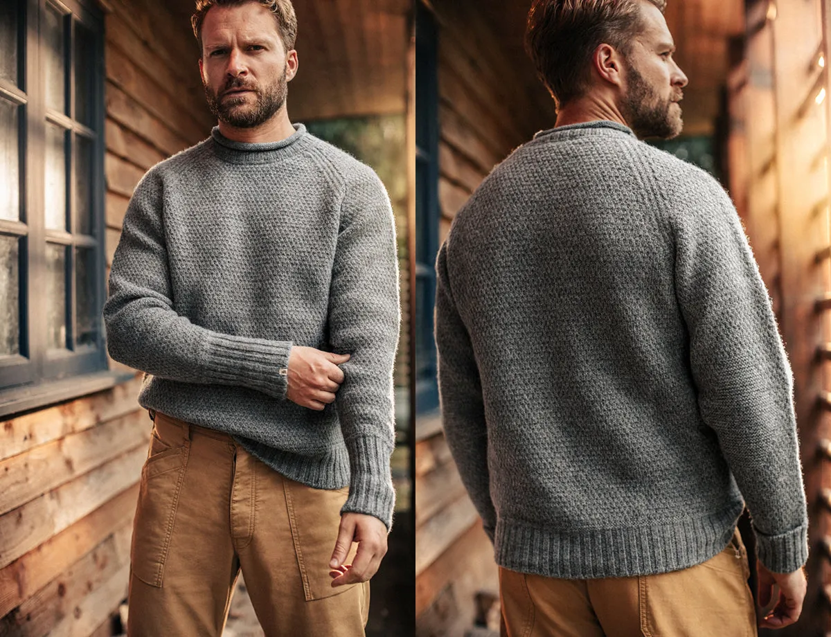 &SONS Lodge Jumper Rollneck Knit Steel Grey