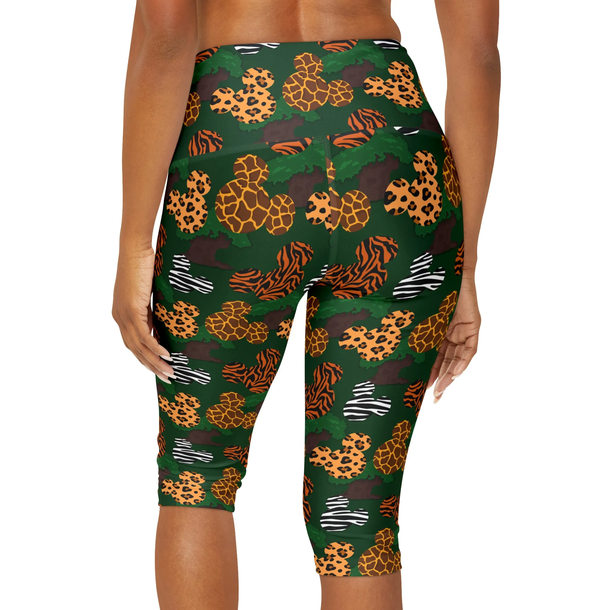 Animal Print Athletic Capri Leggings