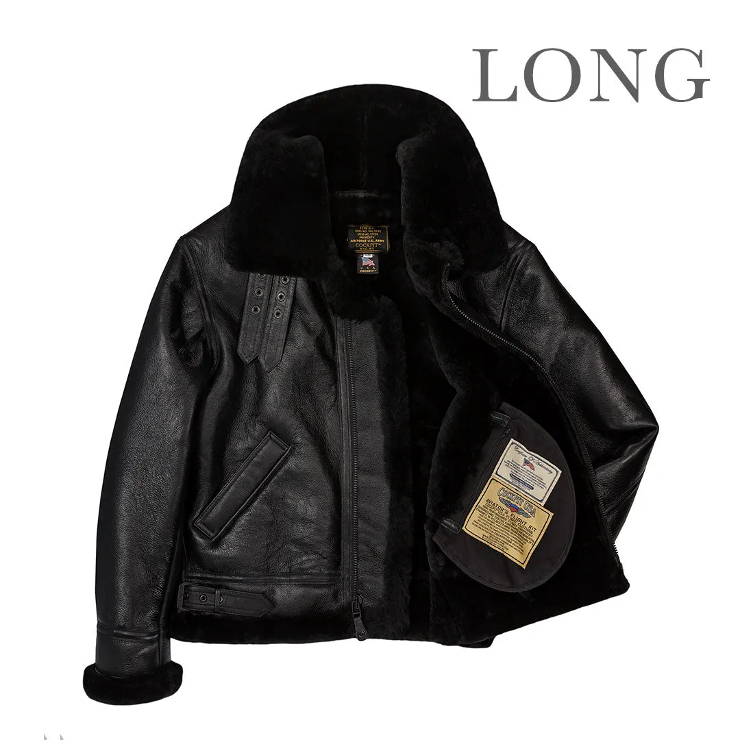 B-3 Sheepskin Jacket-Long Z2102BML