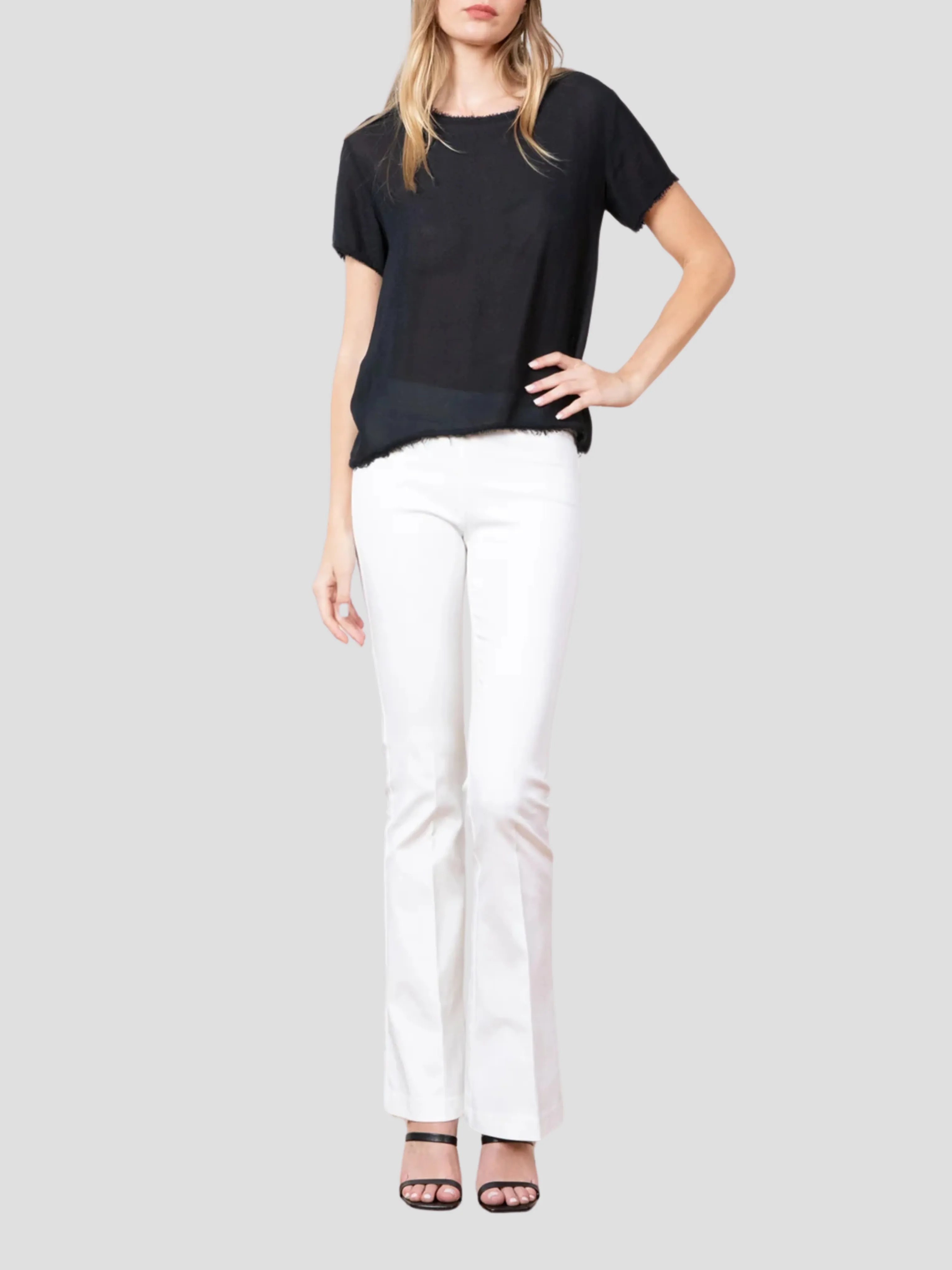 Bellini Flare Pant in White