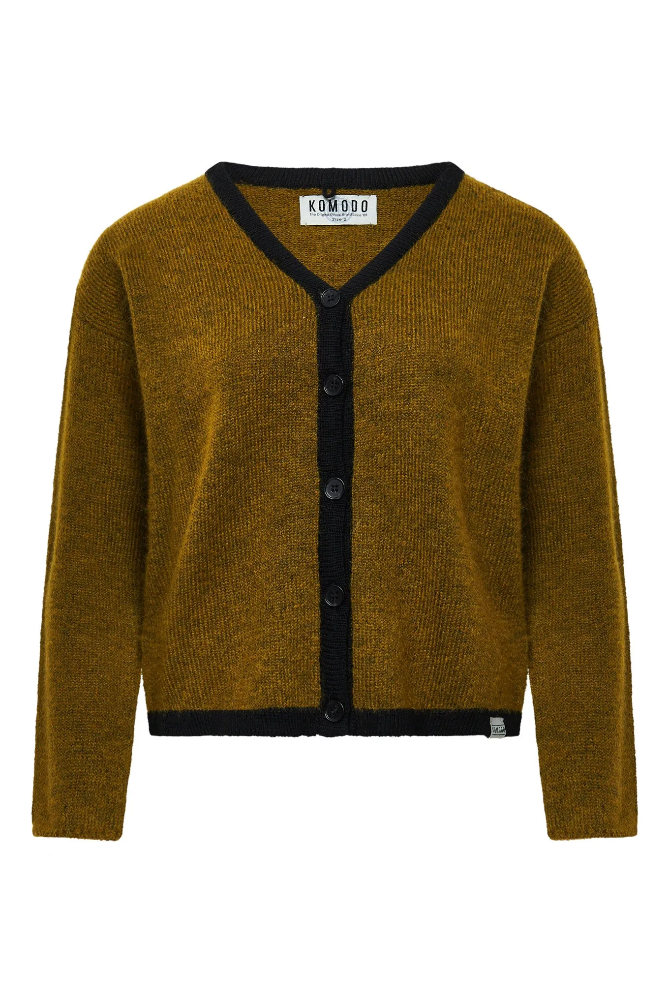 BINKY - Mohair Blend Cardigan Khaki