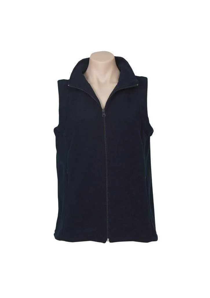 Biz Collection Women’s Plain Micro Fleece Vest Pf905