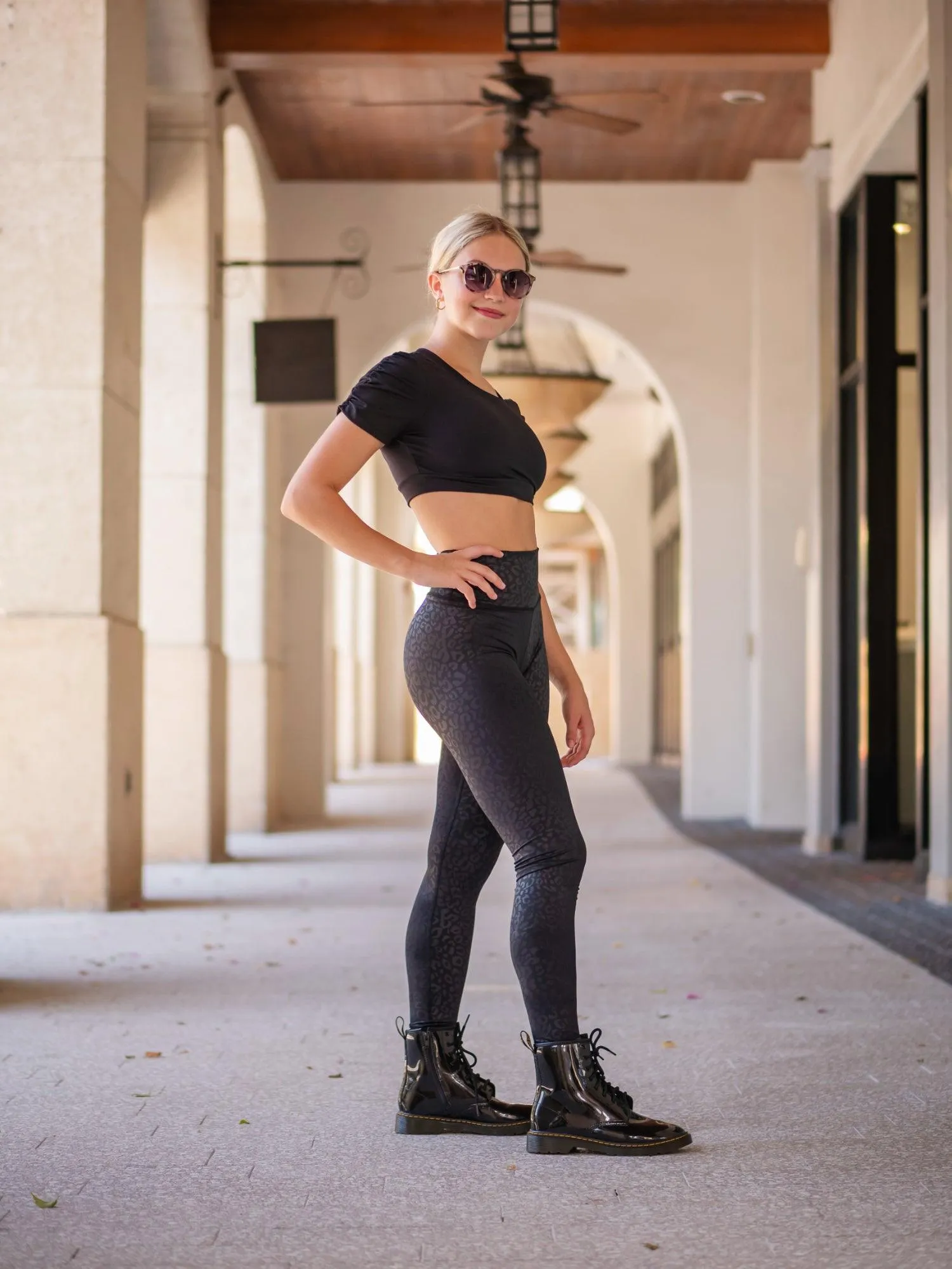 Black Cheetah Leggings