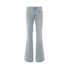 Bleach Bay Baggy Chinos in Light Blue