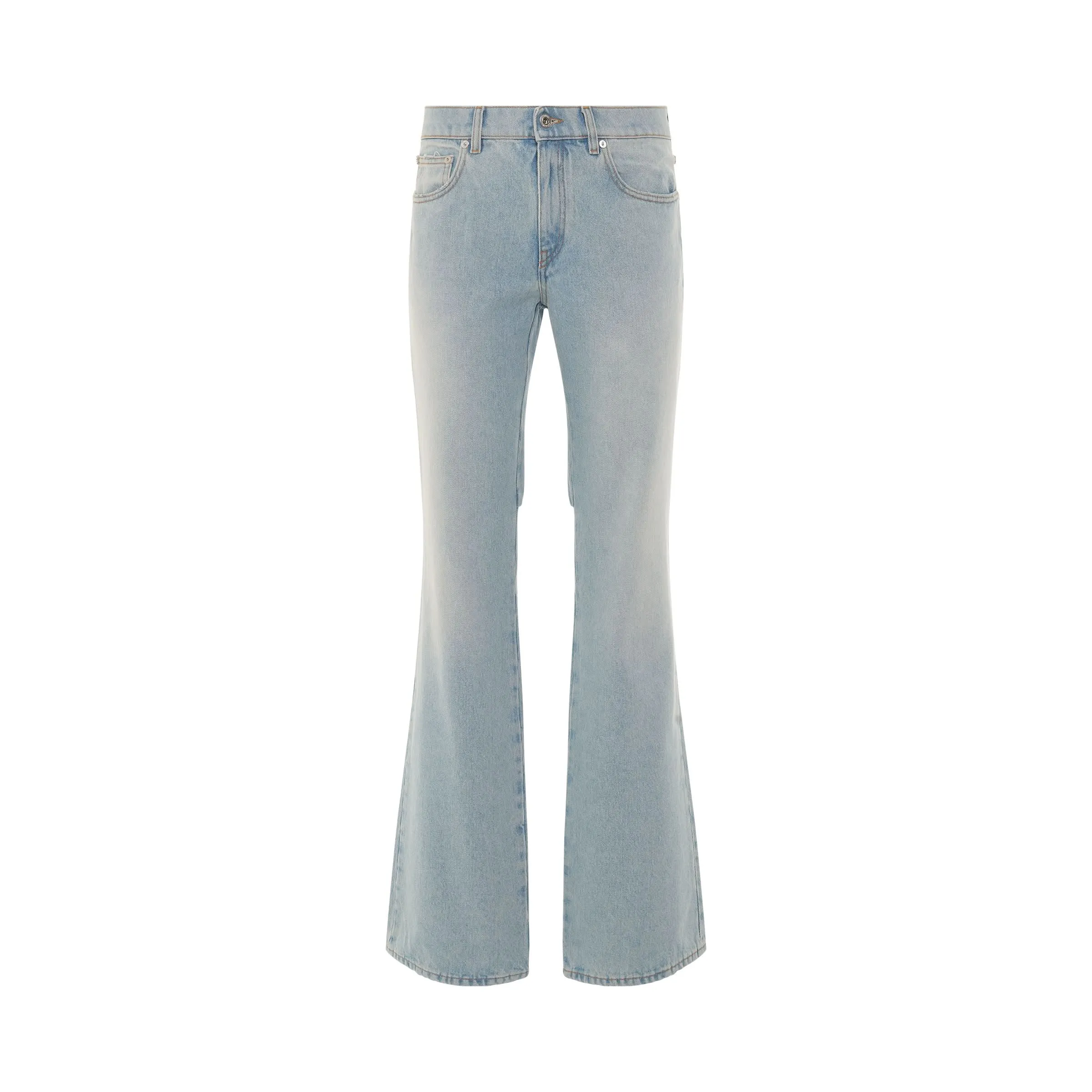 Bleach Bay Baggy Chinos in Light Blue