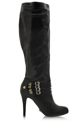 BLINK RONNA Black Knee High Boots