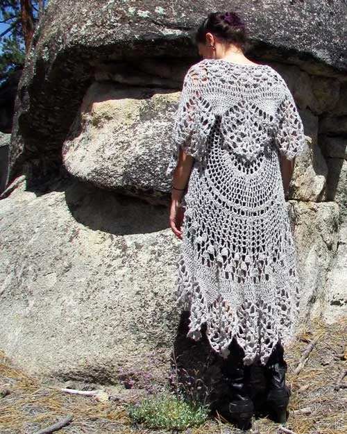 Bohemian Crocheted Circular Vest Pattern