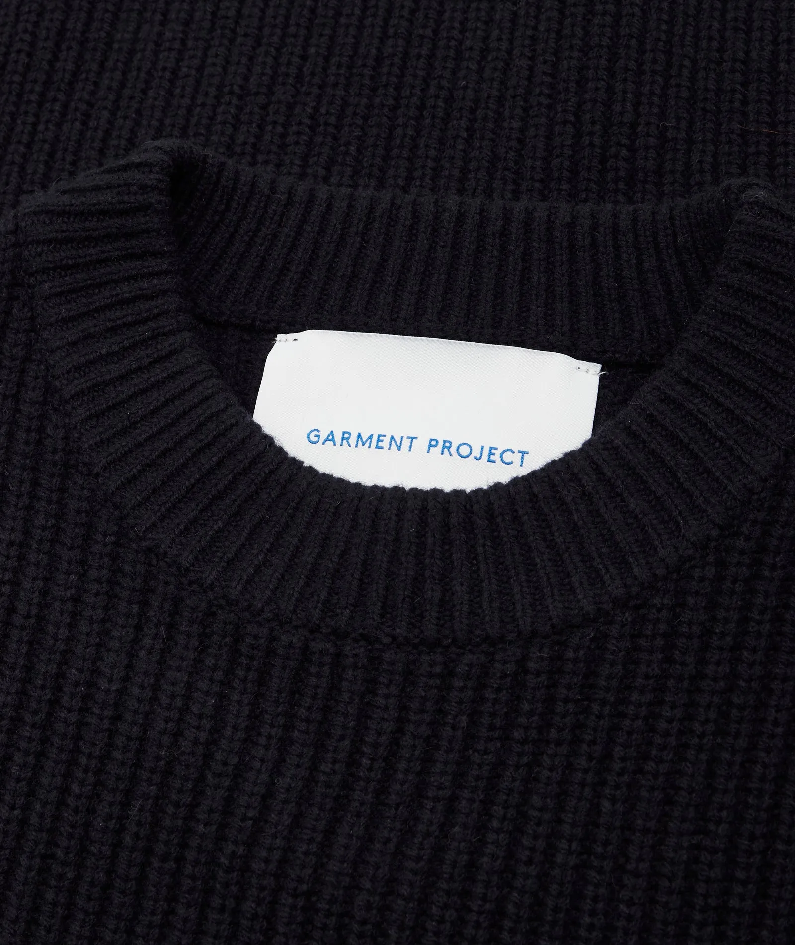 Boxy Wool Knit - Navy