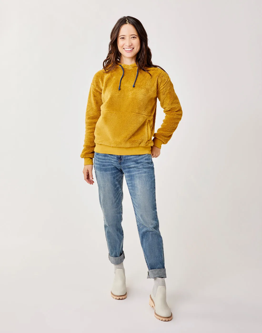 Brie Sherpa Hoodie: Wood