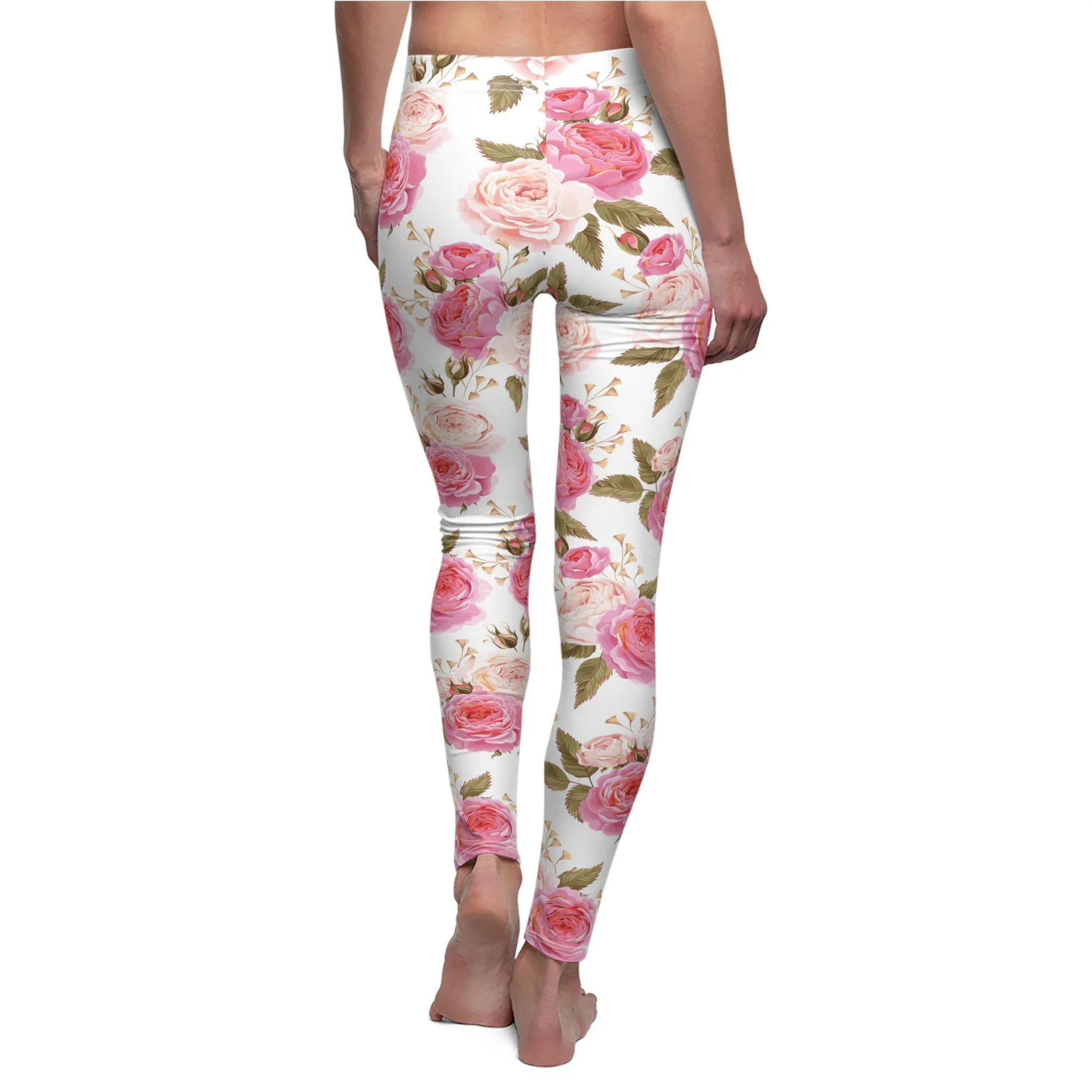 Cabbage Rose Floral Soft Touch Leggings