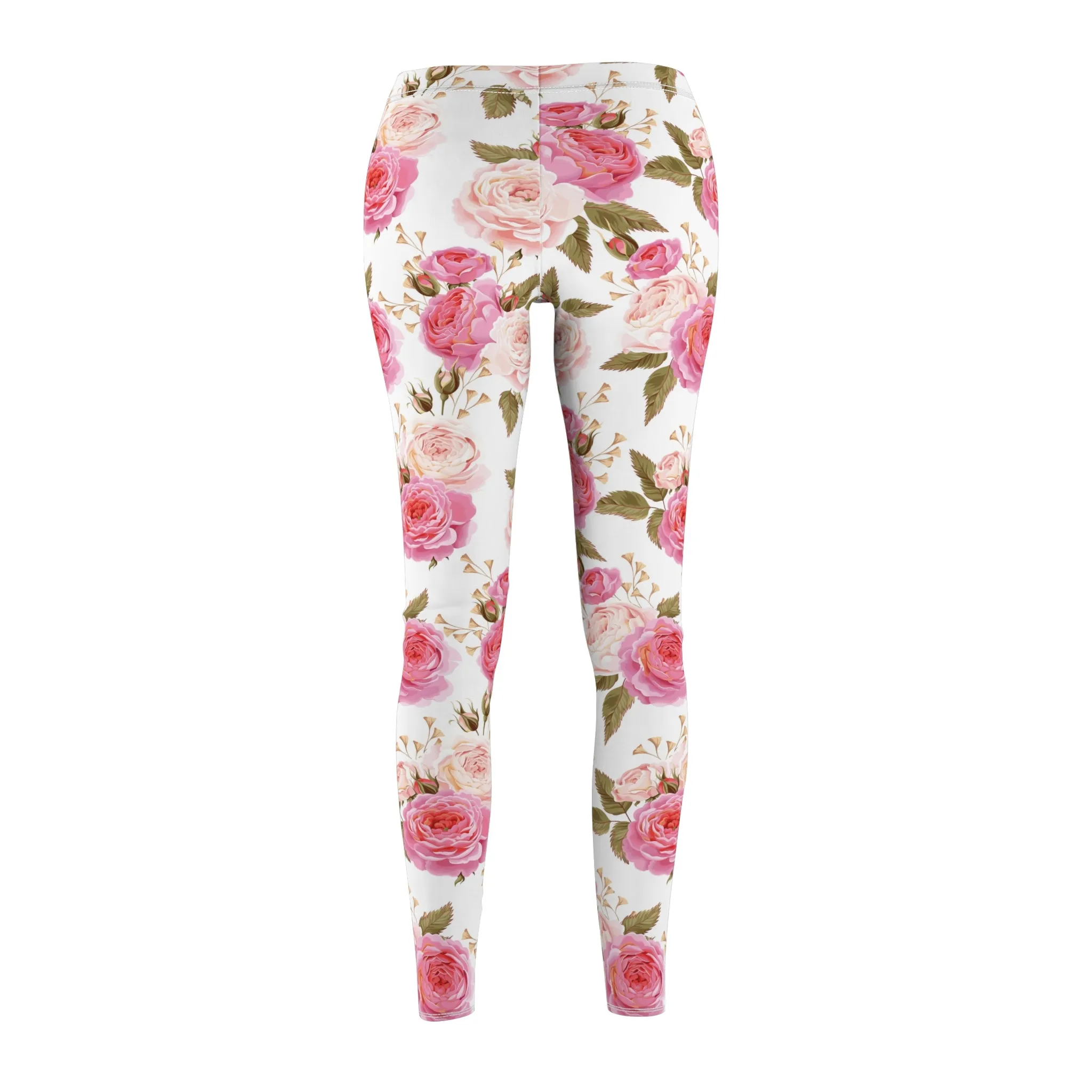 Cabbage Rose Floral Soft Touch Leggings