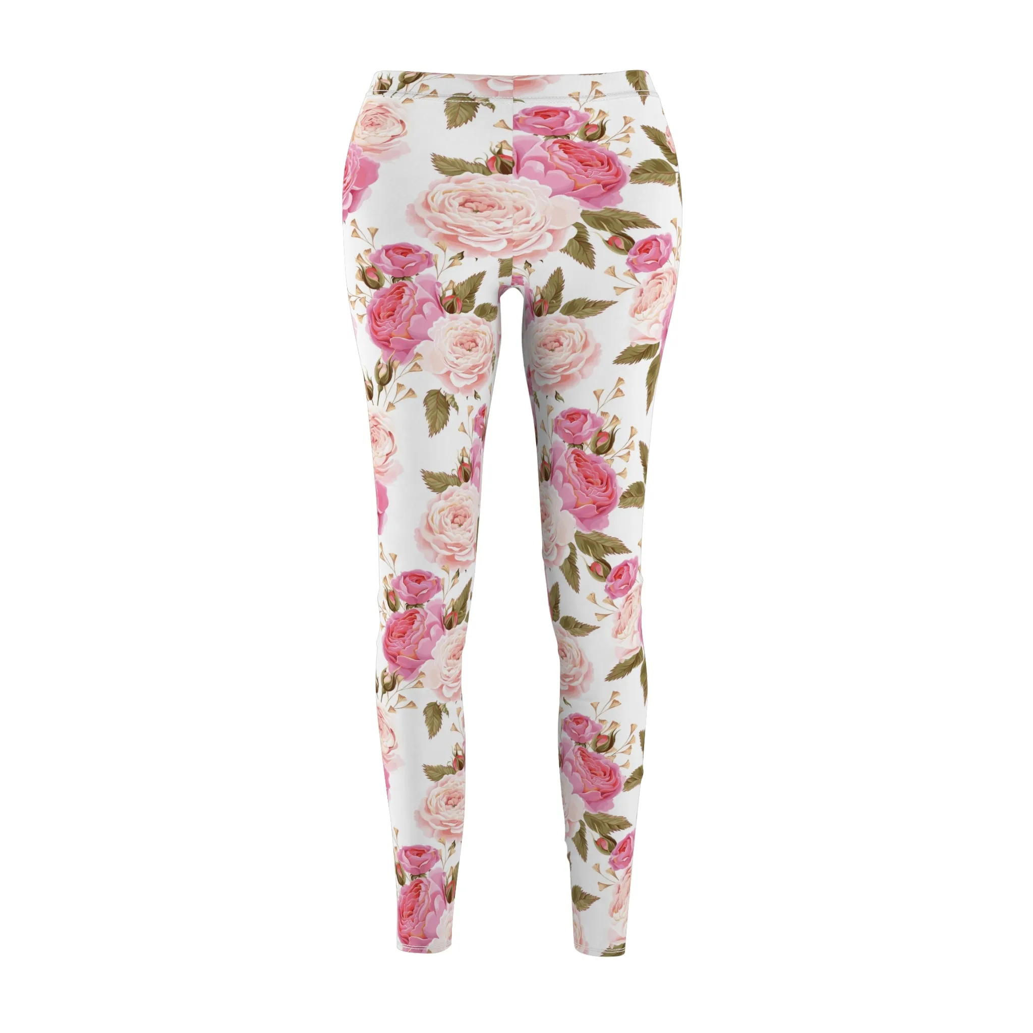 Cabbage Rose Floral Soft Touch Leggings