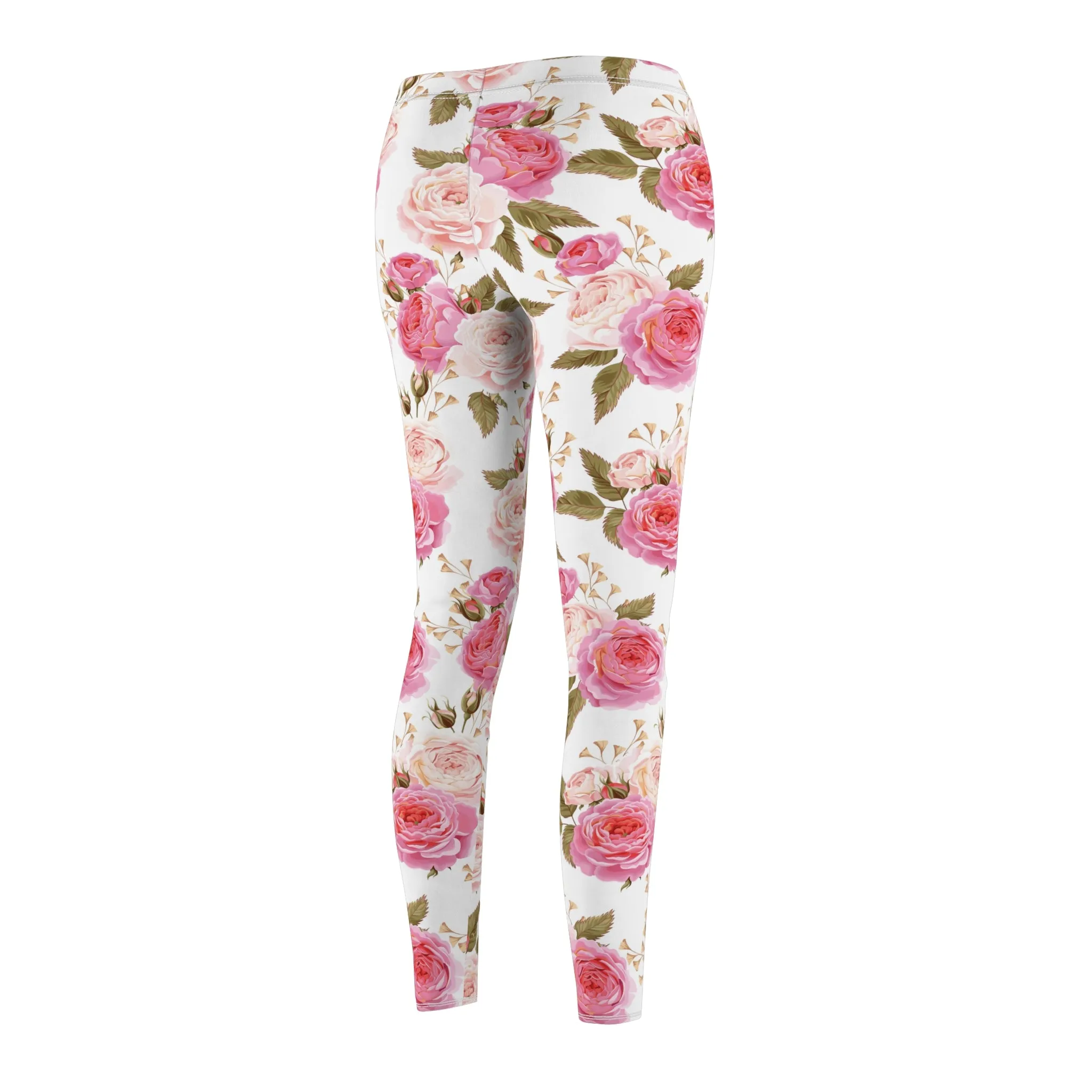 Cabbage Rose Floral Soft Touch Leggings