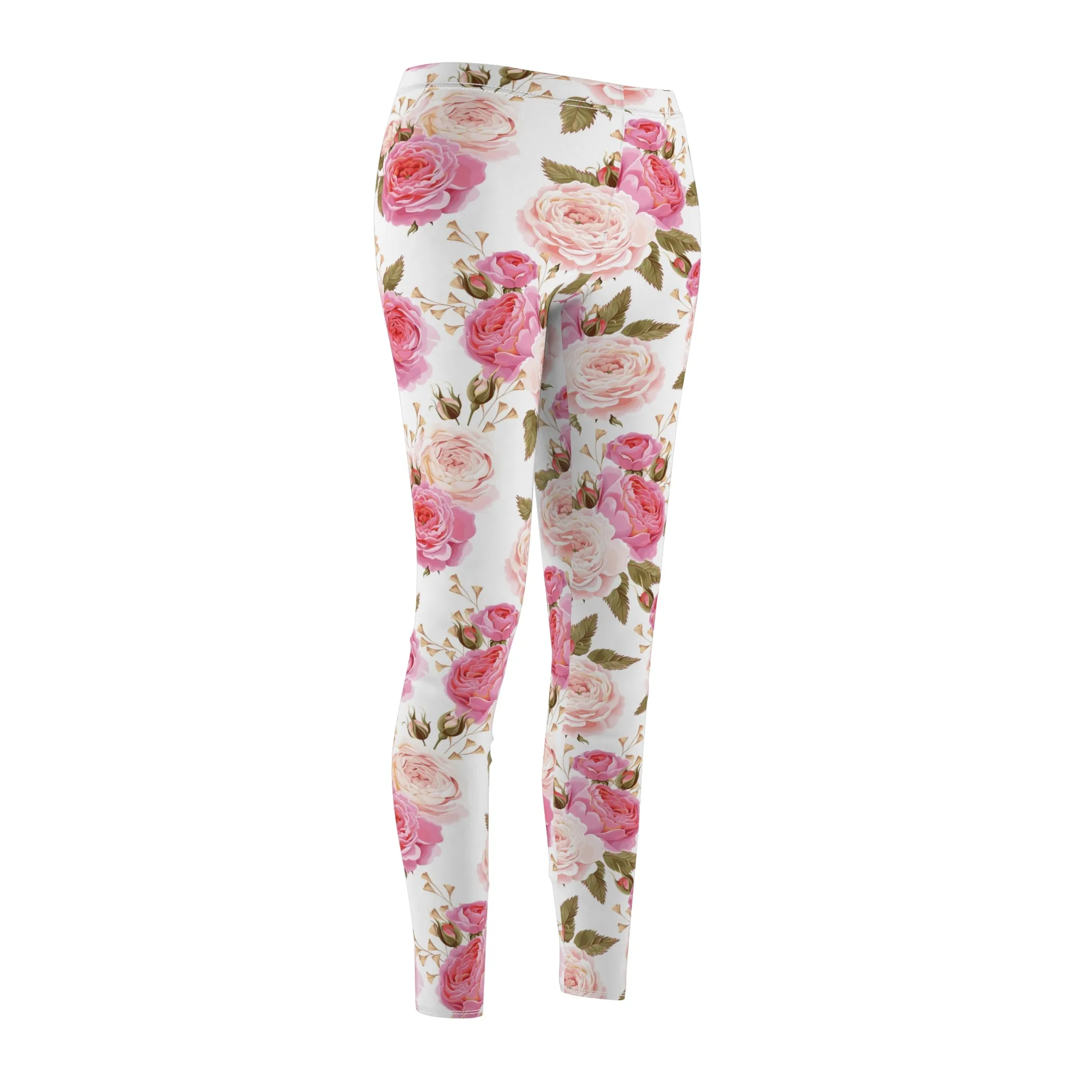 Cabbage Rose Floral Soft Touch Leggings