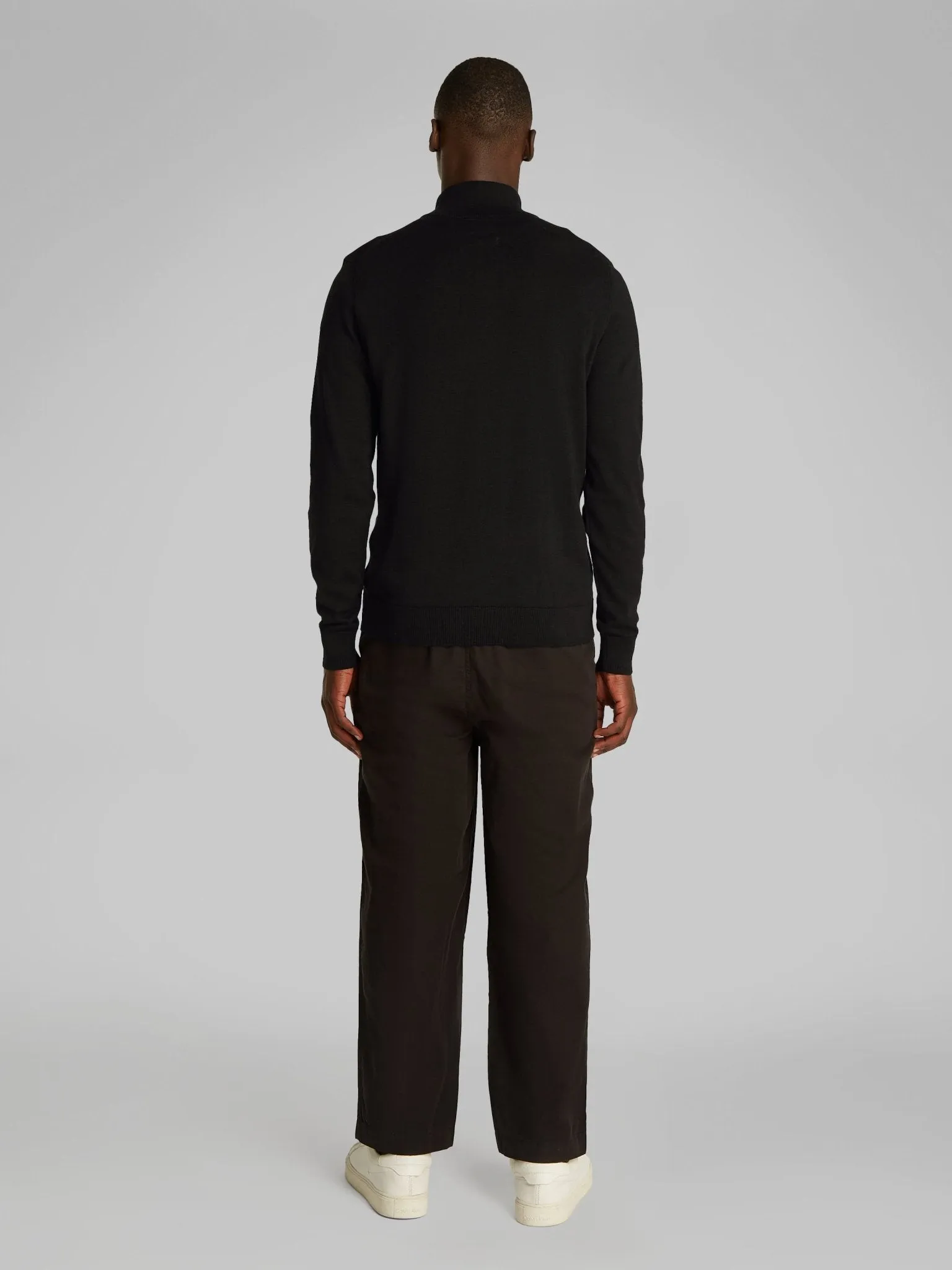 Calvin Klein Cotton Silk Quarter Zip Jumper