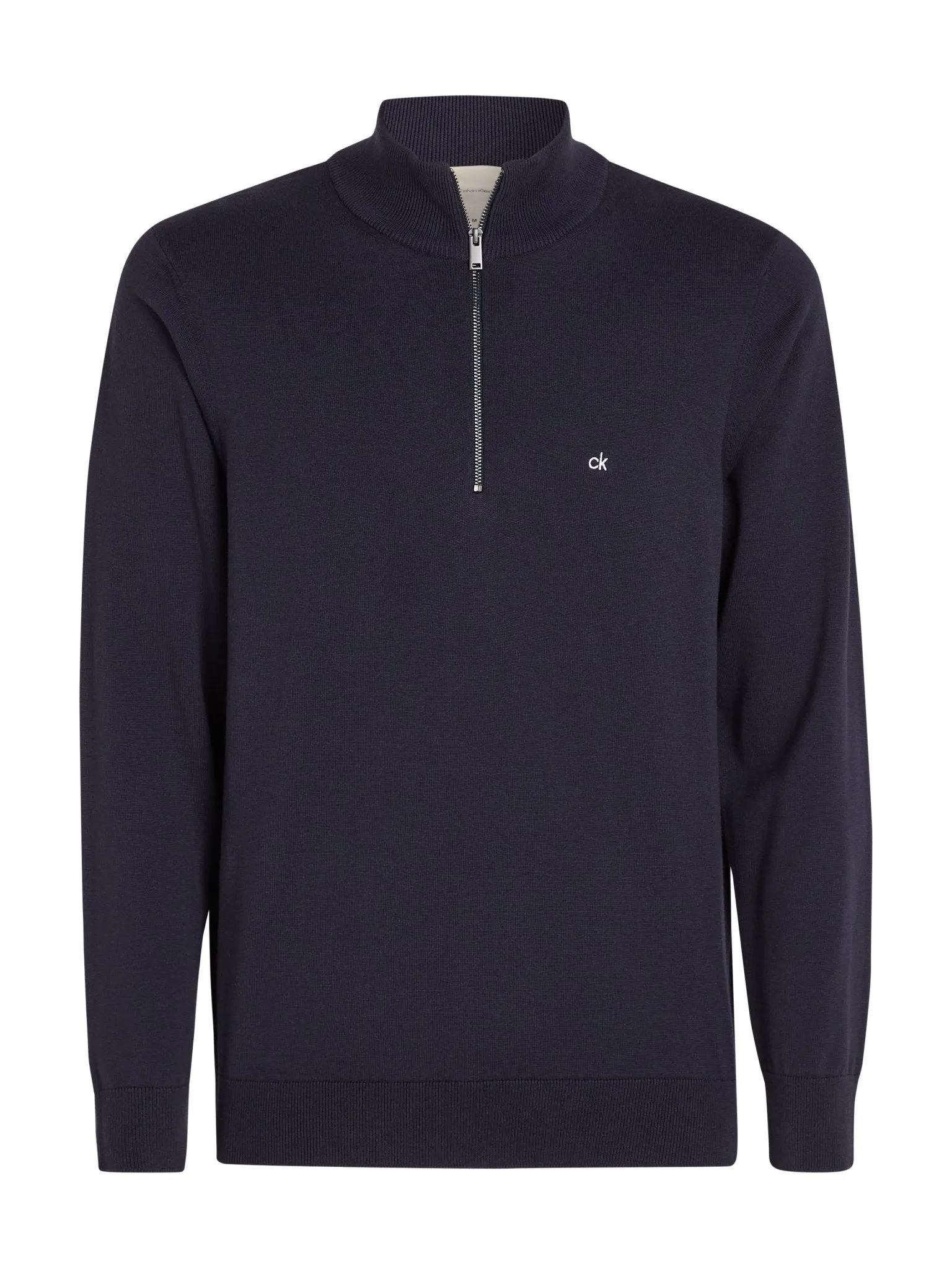 Calvin Klein Cotton Silk Quarter Zip Jumper