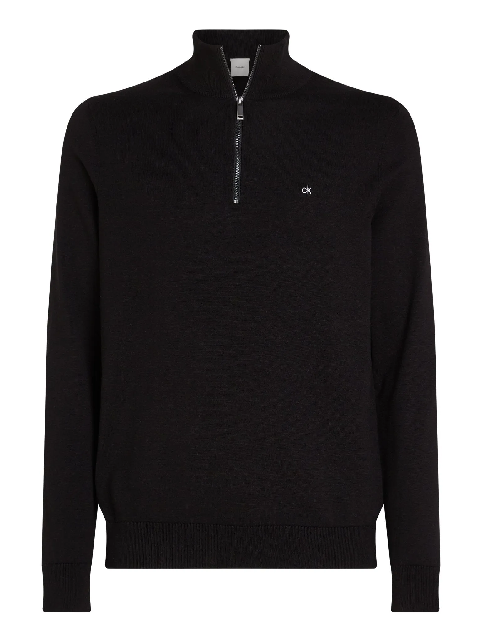 Calvin Klein Cotton Silk Quarter Zip Jumper