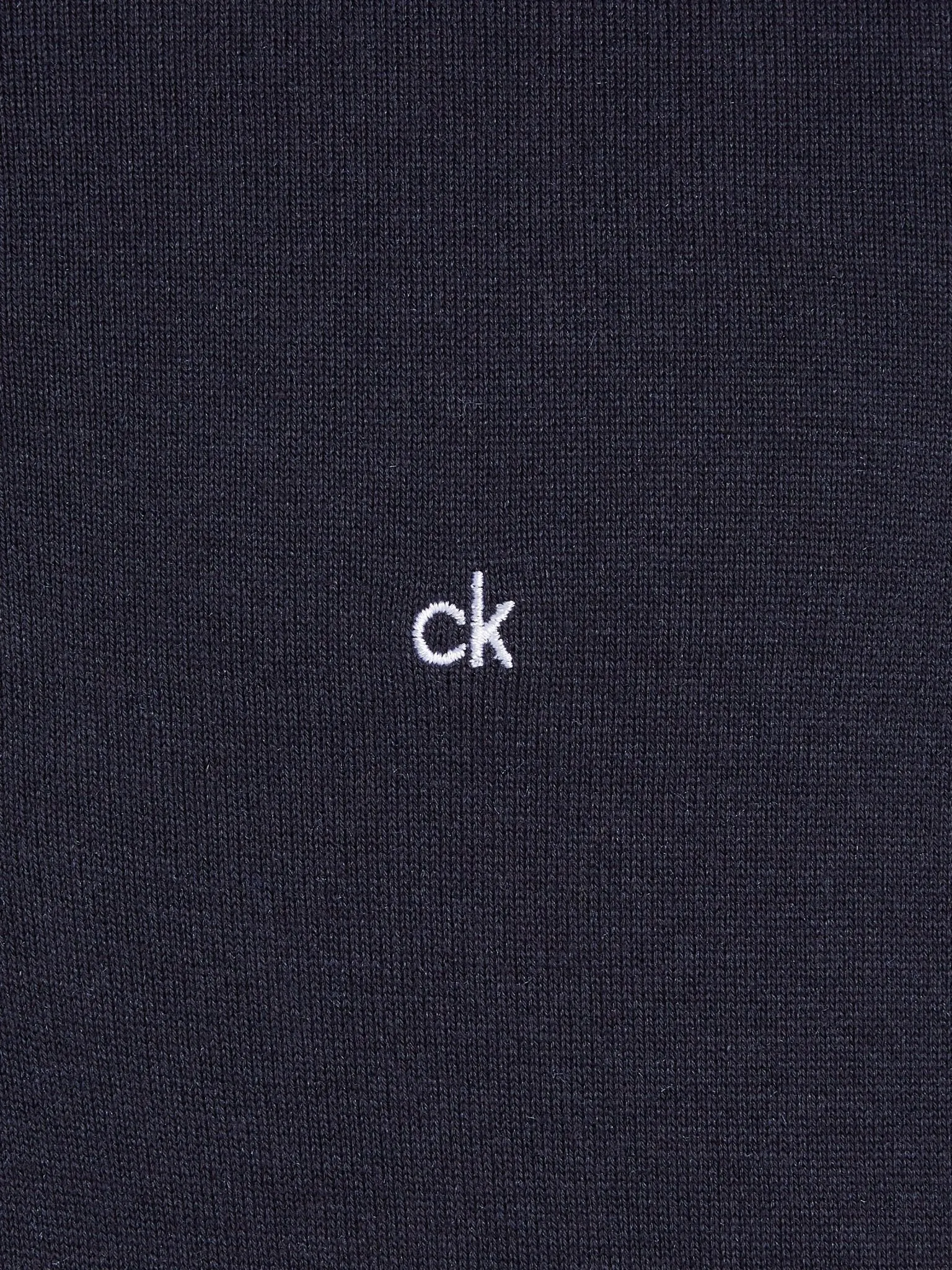 Calvin Klein Cotton Silk Quarter Zip Jumper