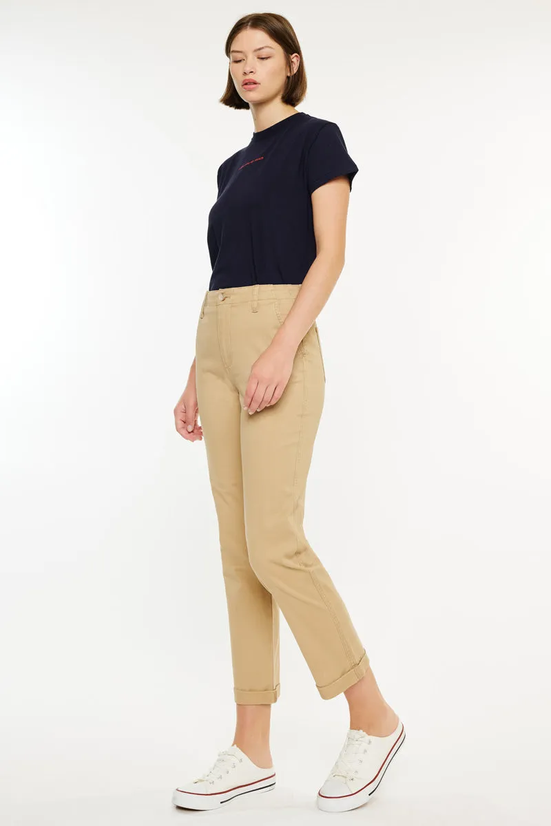 Carol High Rise Slim Chino