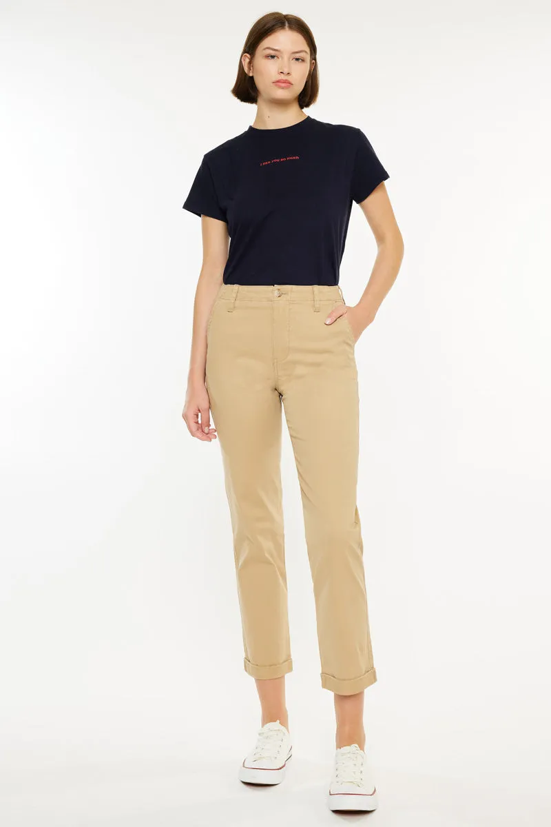 Carol High Rise Slim Chino