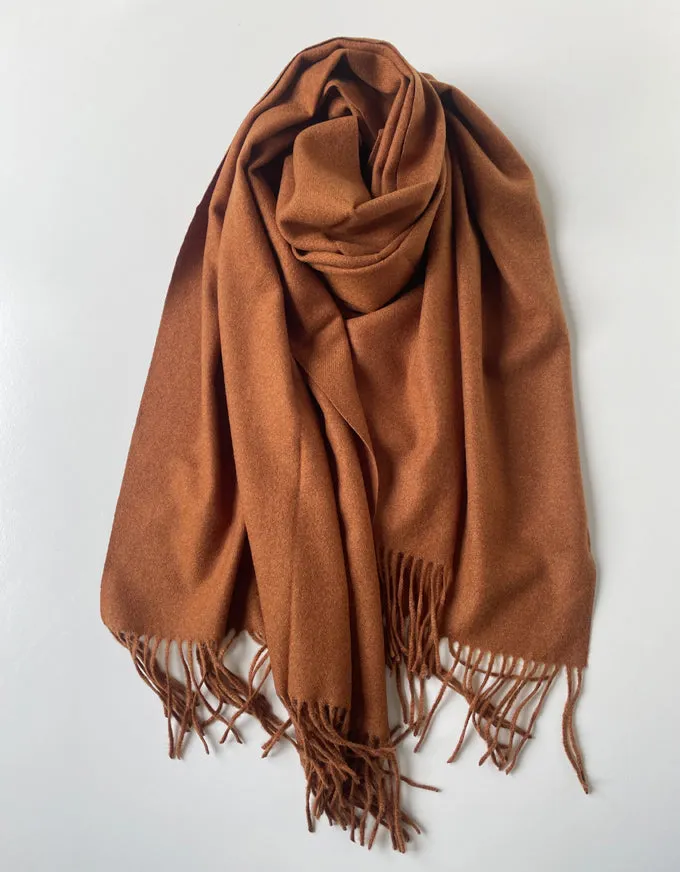 Cashmere Scarf Tobacco