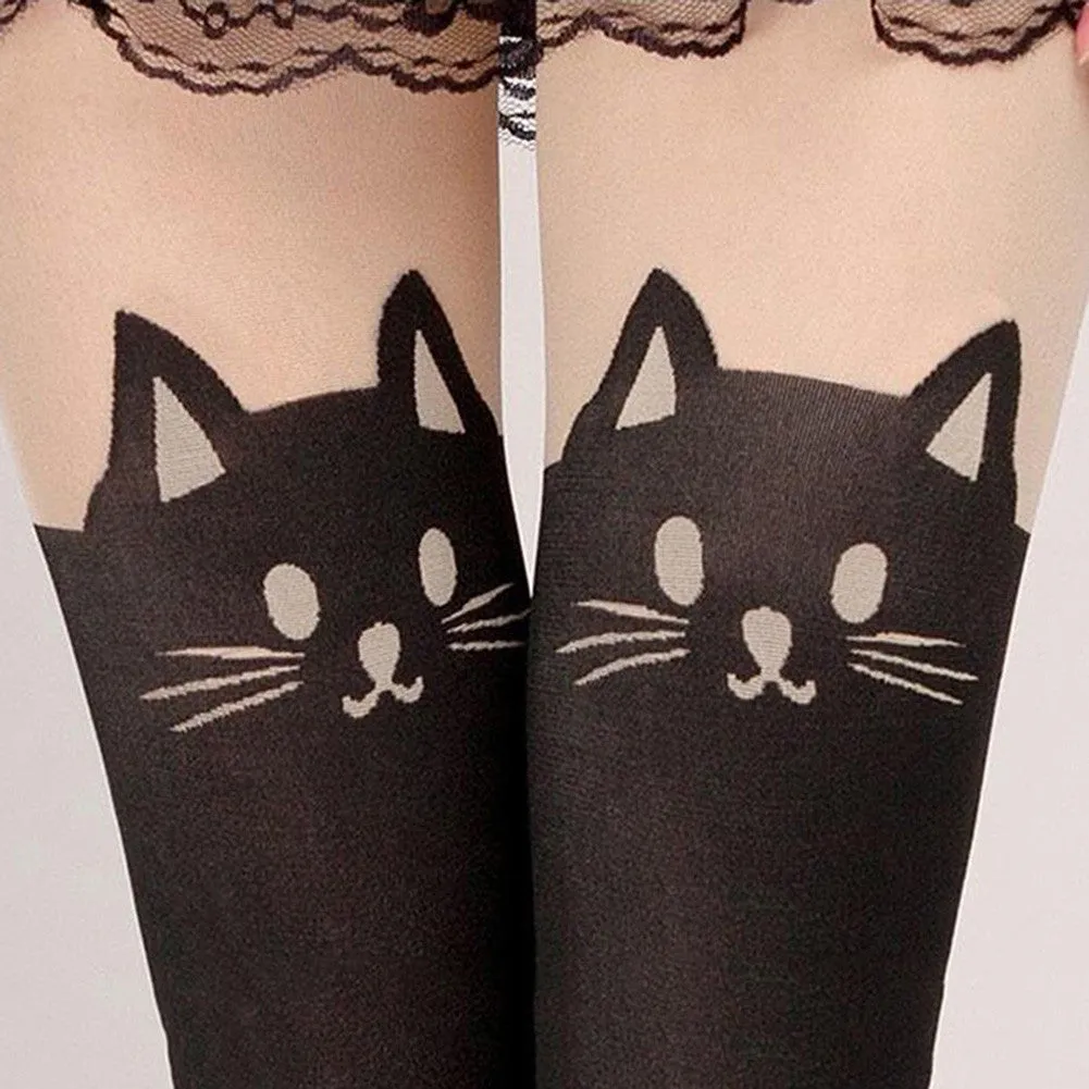 Cat Tail Sheer Pantyhose