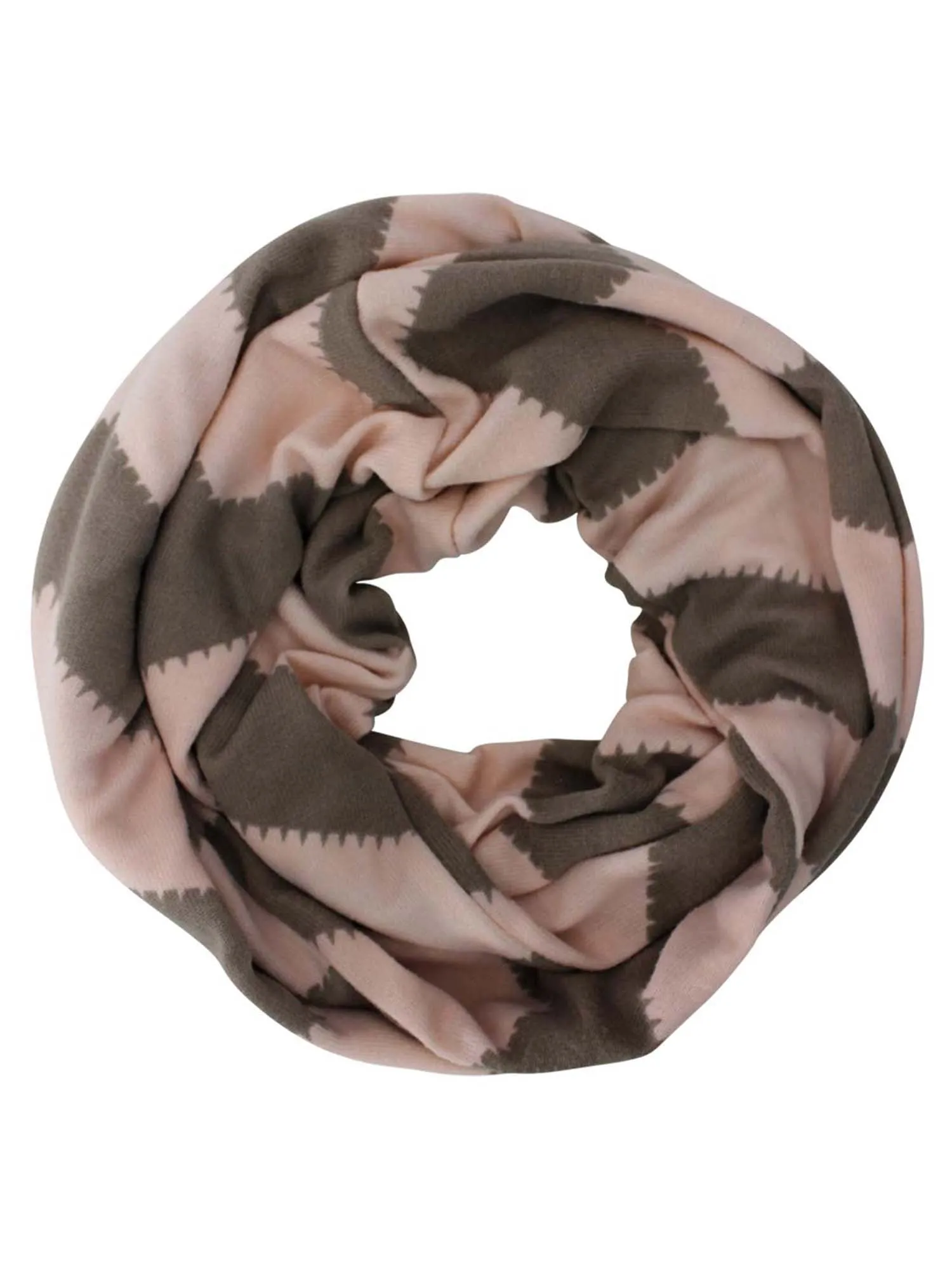 Chevron Jersey Knit Infinity Scarf