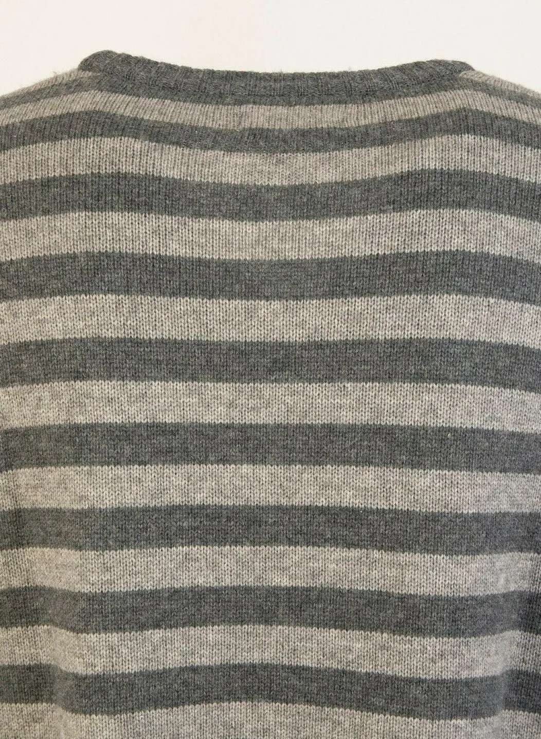 Closed Grey Striped Jumper