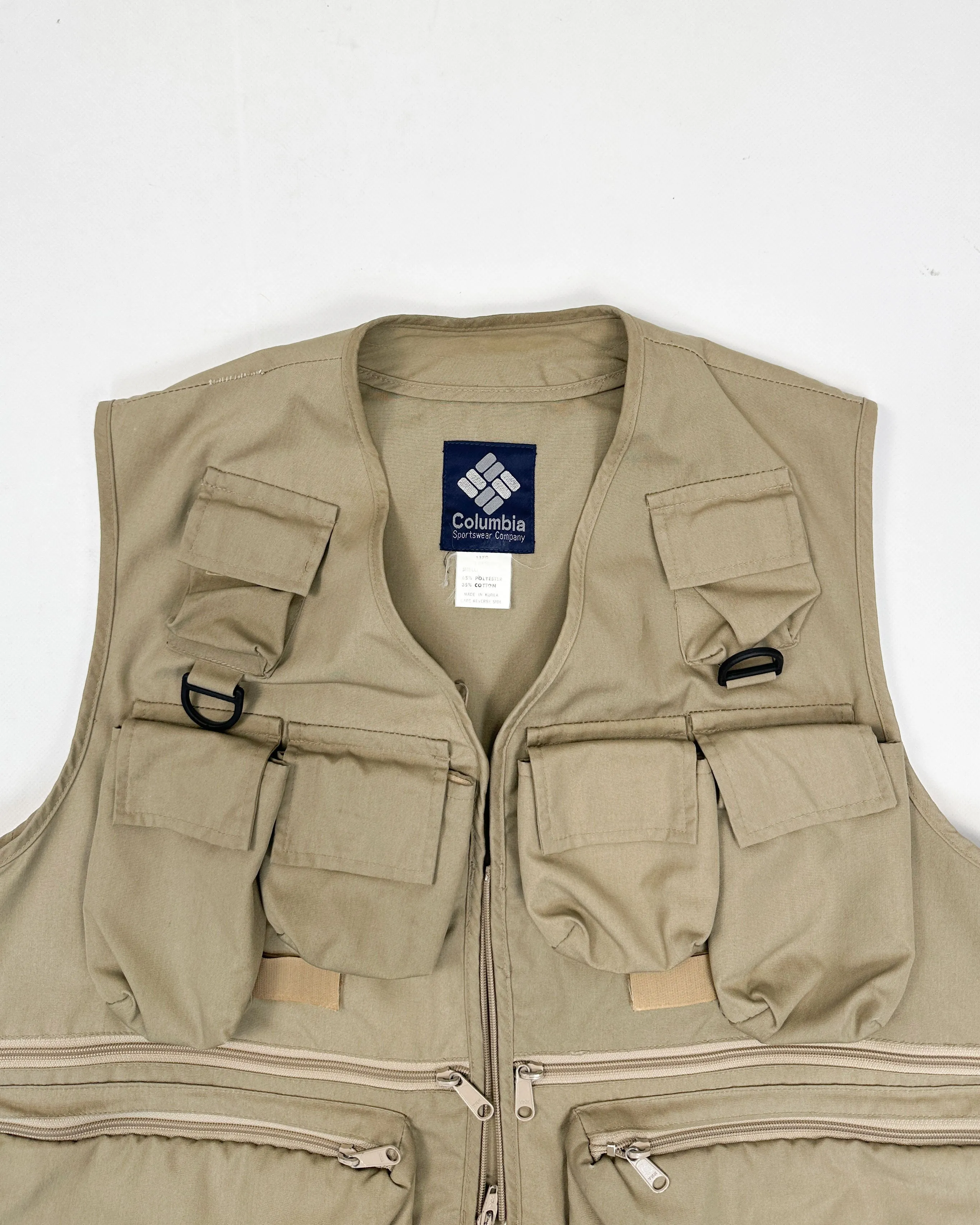 Columbia Explorer Camel Vest Made in Korea 1980's