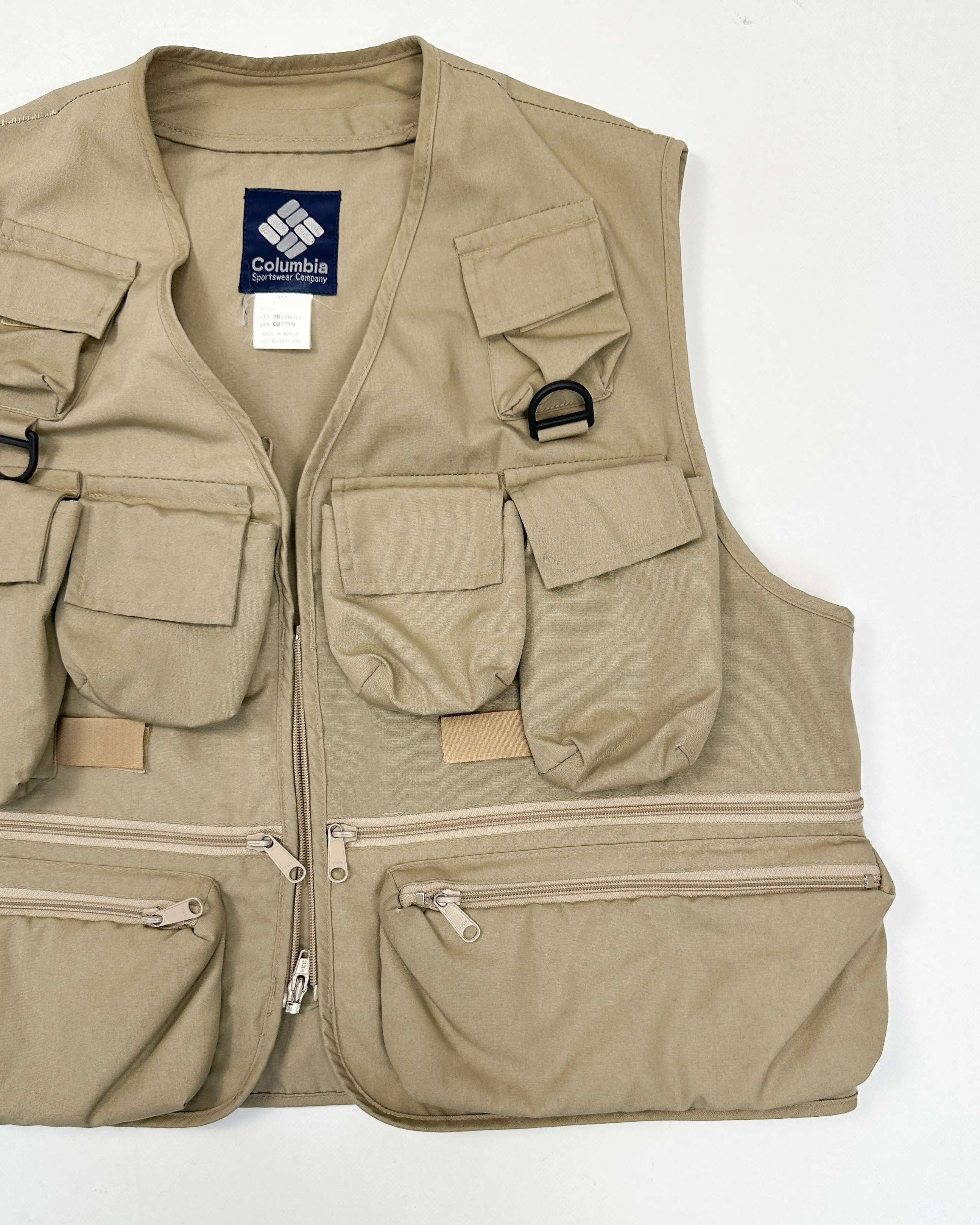 Columbia Explorer Camel Vest Made in Korea 1980's