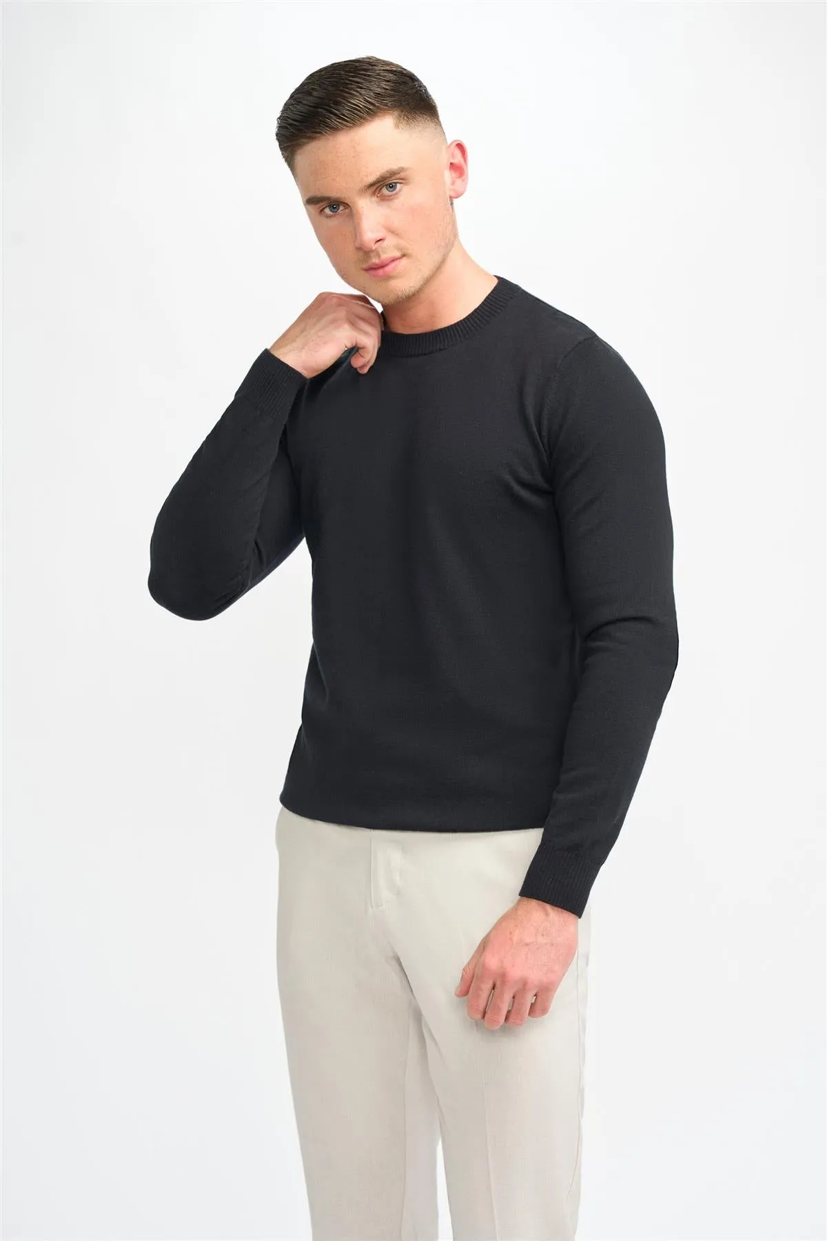 Connall Black Jumper