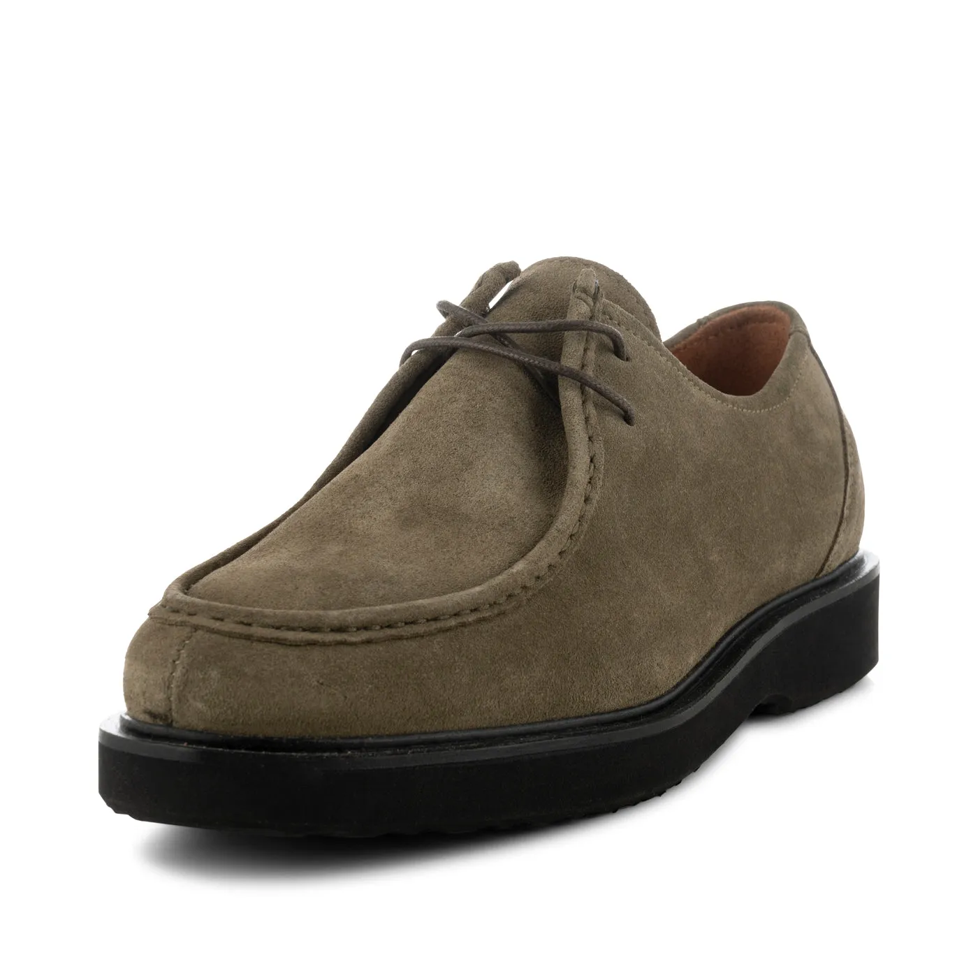 Cosmos apron shoe suede - KHAKI