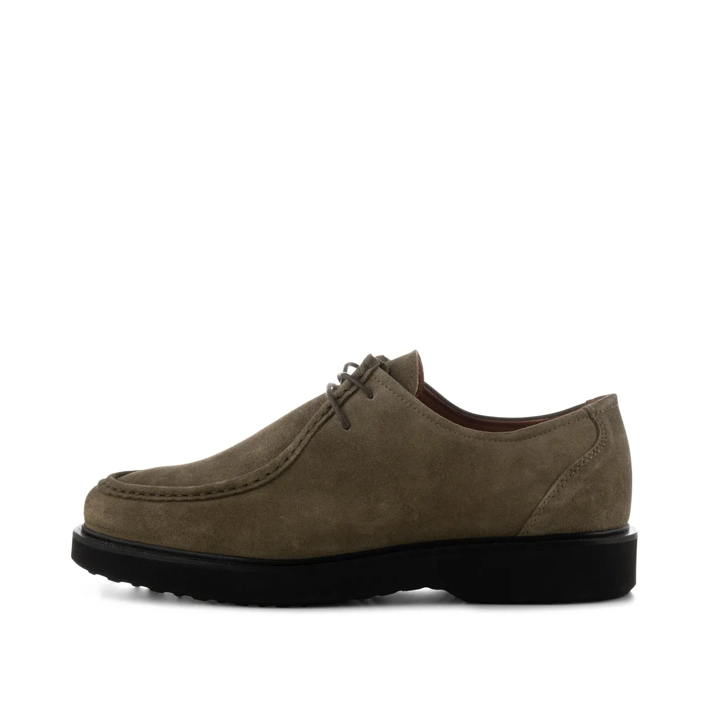 Cosmos apron shoe suede - KHAKI