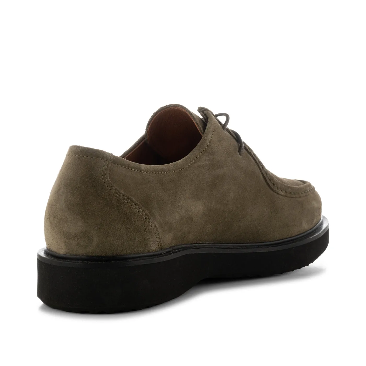 Cosmos apron shoe suede - KHAKI