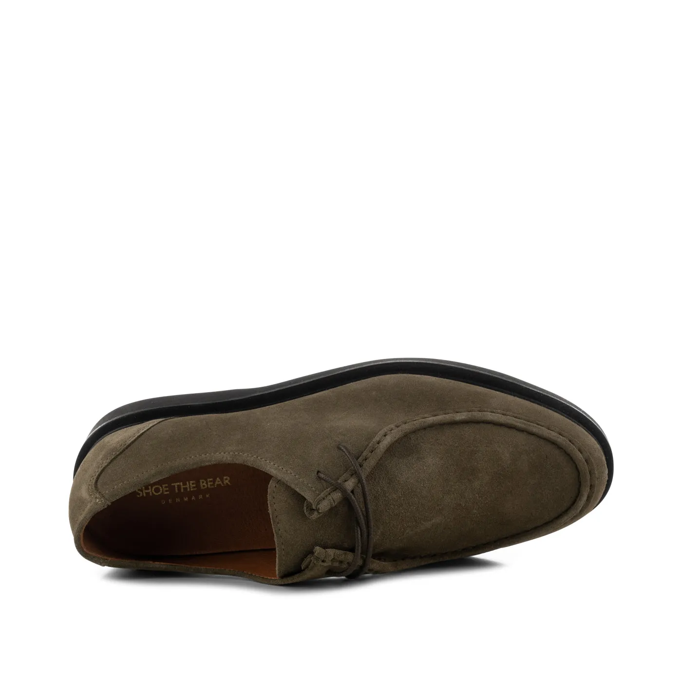 Cosmos apron shoe suede - KHAKI