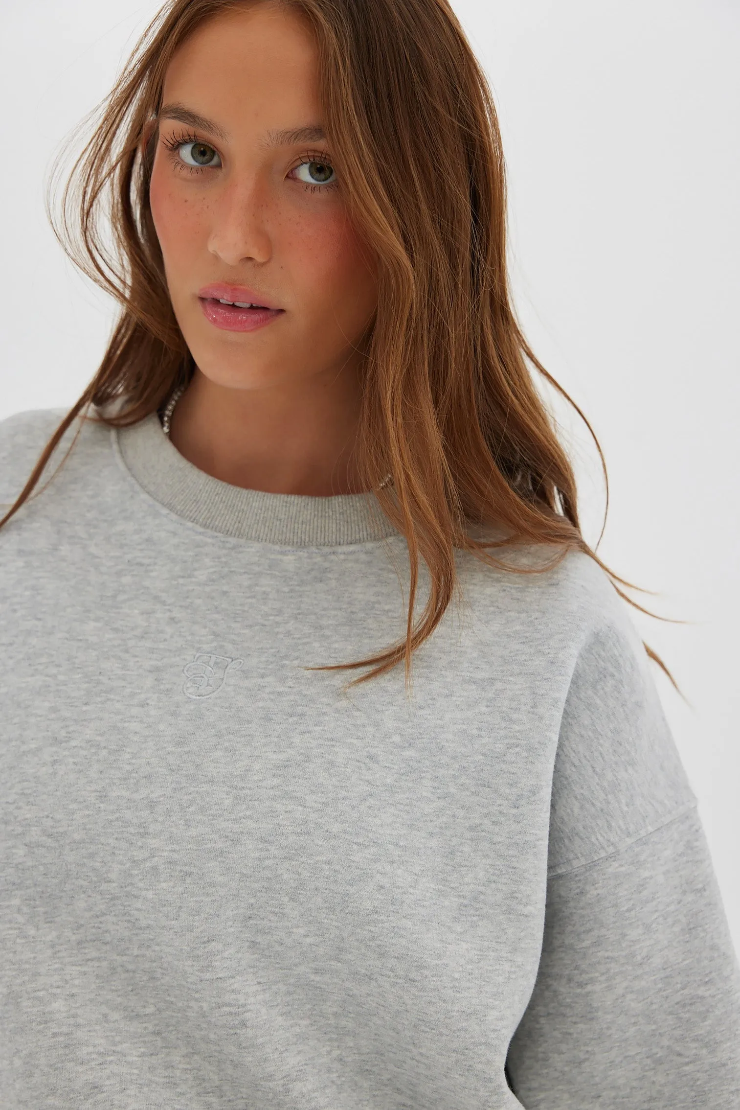 Crew Jumper - Grey Marle