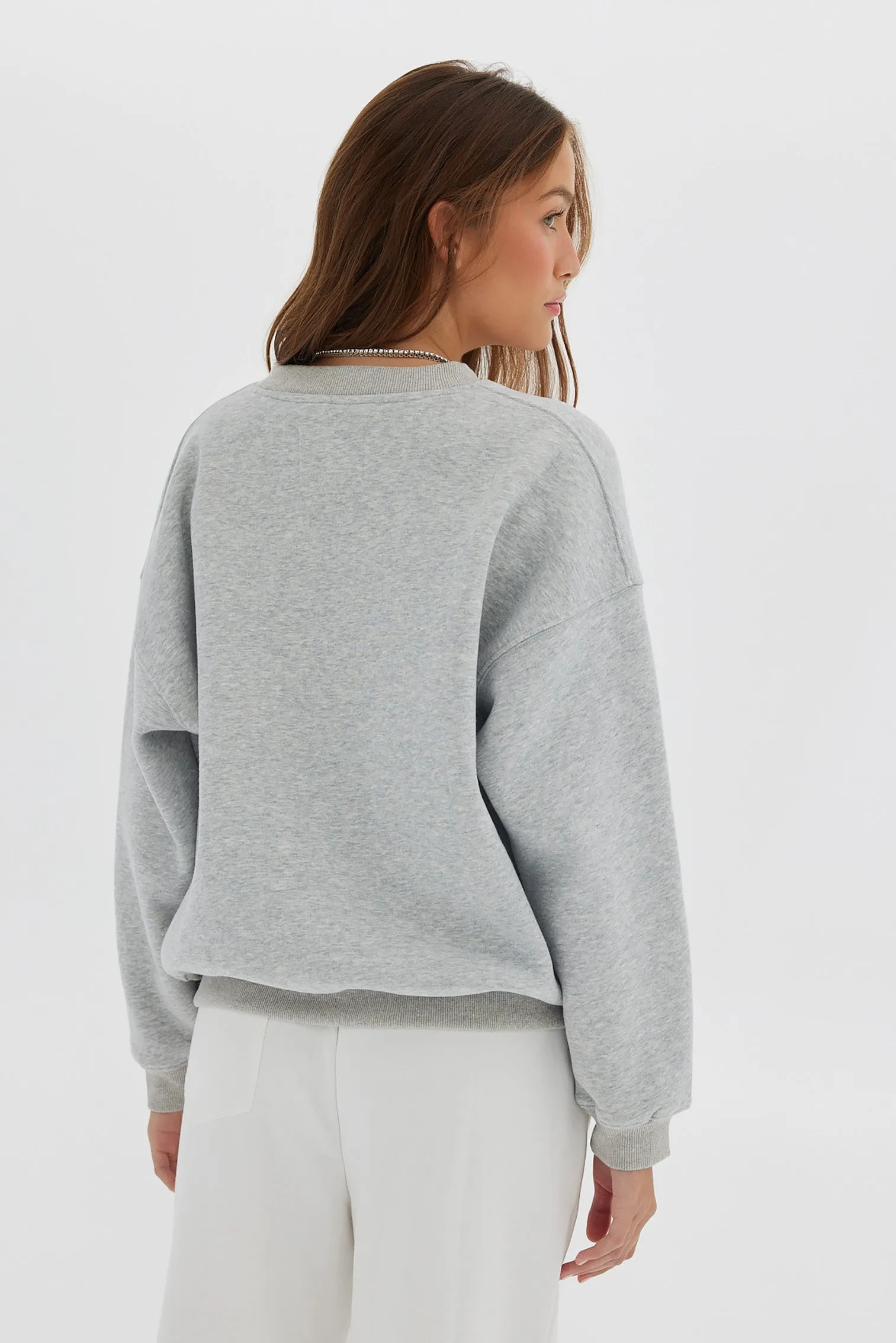 Crew Jumper - Grey Marle