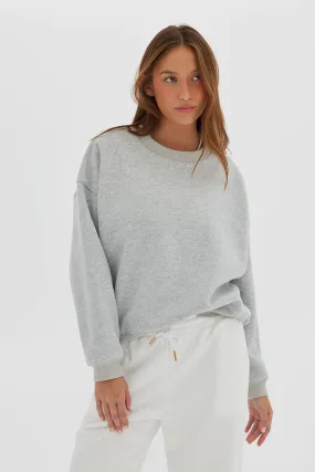 Crew Jumper - Grey Marle