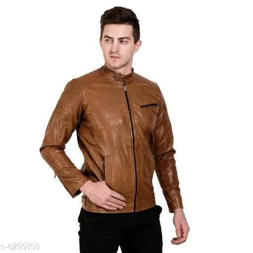 Designer Arm Quilted Faux Leather Jacket