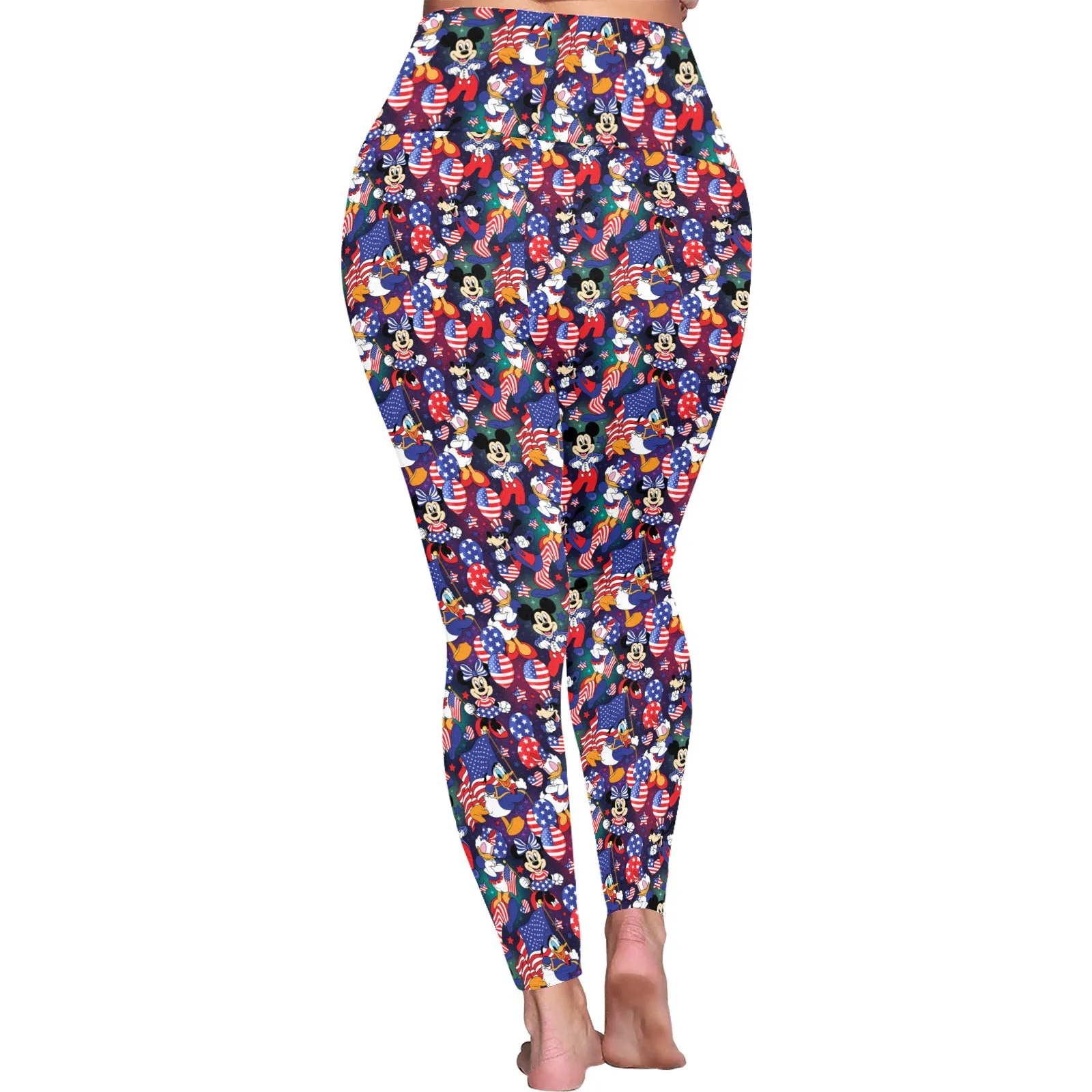 Disney America Women's Plus Size Athletic Leggings