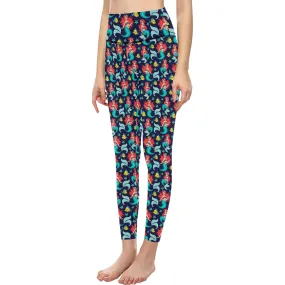 Disney Little Mermaid I Want To Be Where The People Are Women's Athletic Leggings