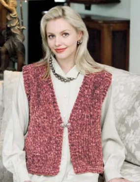 Divine Weekend Vest Pattern (Knit-Crochet)