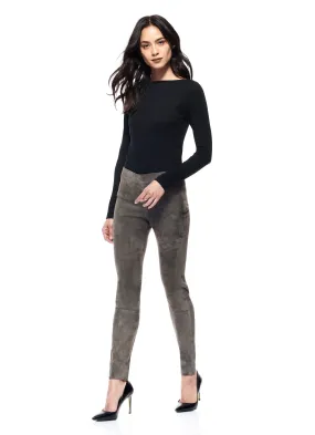 ECRU Suede Legging Porcini