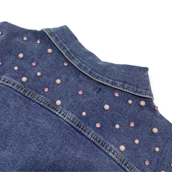 Embellished Denim Jacket for girls